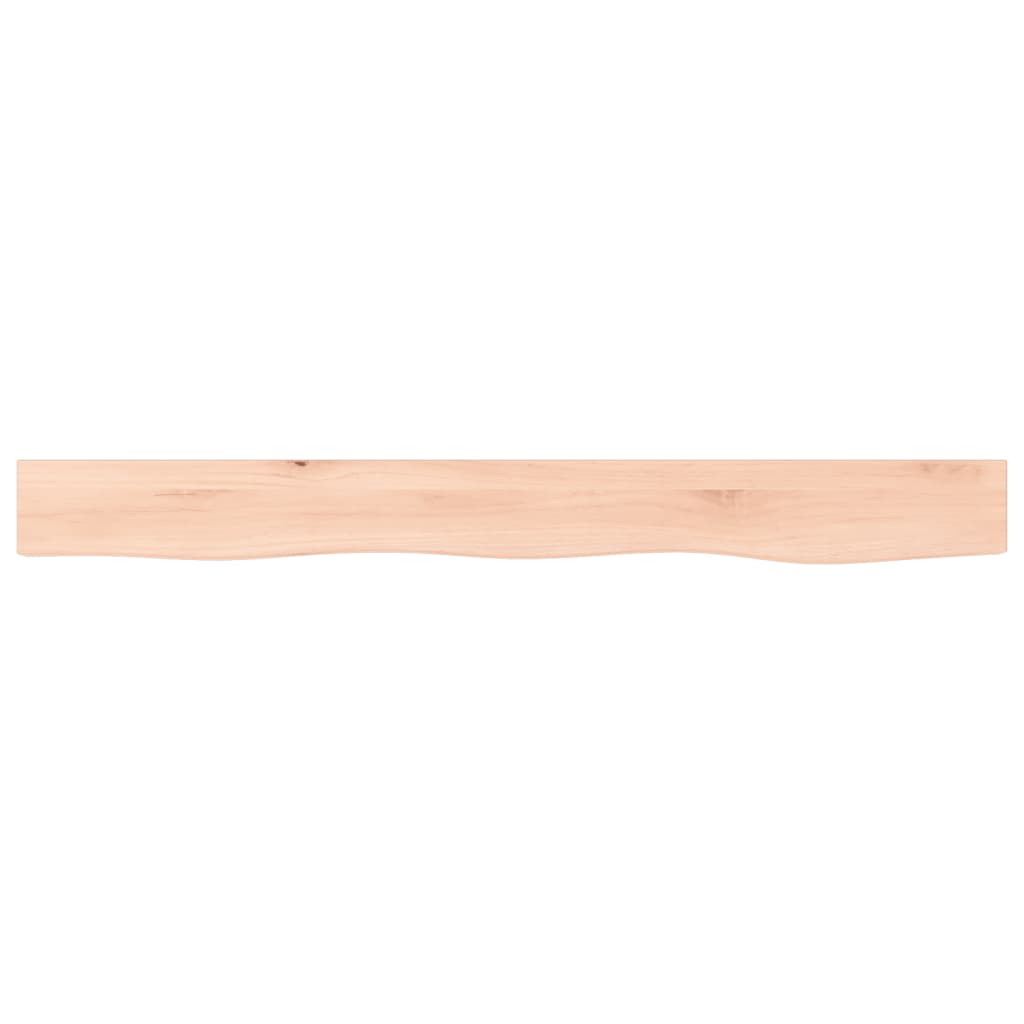 Wall Shelf 100x10x4 cm Untreated Solid Wood Oak