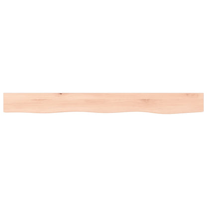 Wall Shelf 100x10x4 cm Untreated Solid Wood Oak