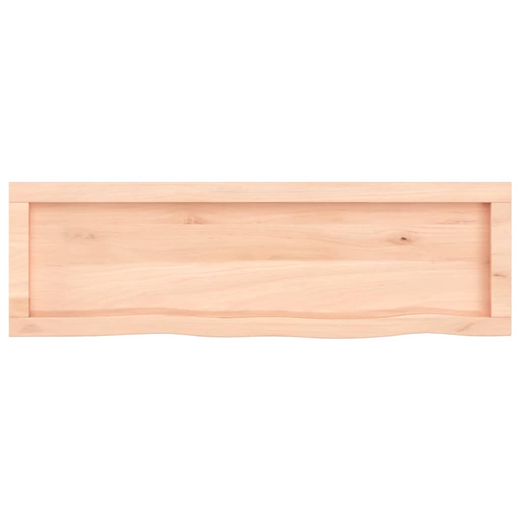 Wall Shelf 100x30x(2-4) cm Untreated Solid Wood Oak