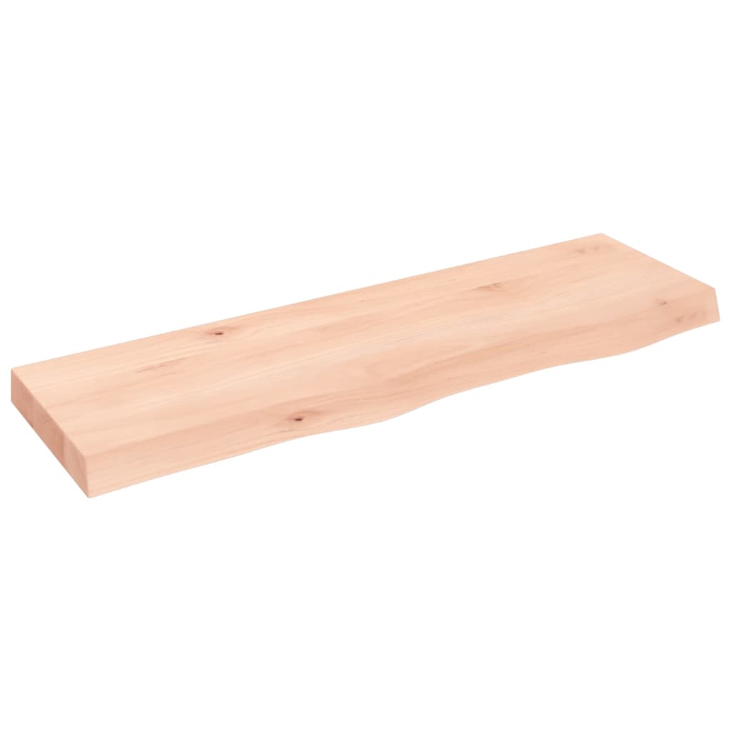 Wall Shelf 100x30x(2-6) cm Untreated Solid Wood Oak