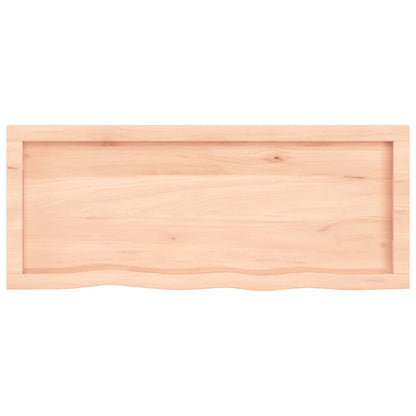 Wall Shelf 100x40x(2-6) cm Untreated Solid Wood Oak