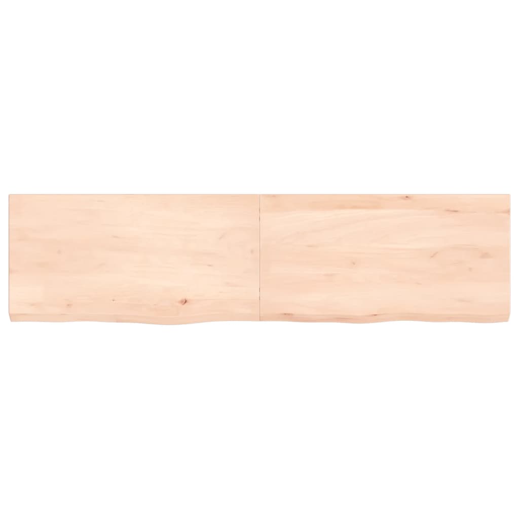 Wall Shelf 120x30x(2-4) cm Untreated Solid Wood Oak