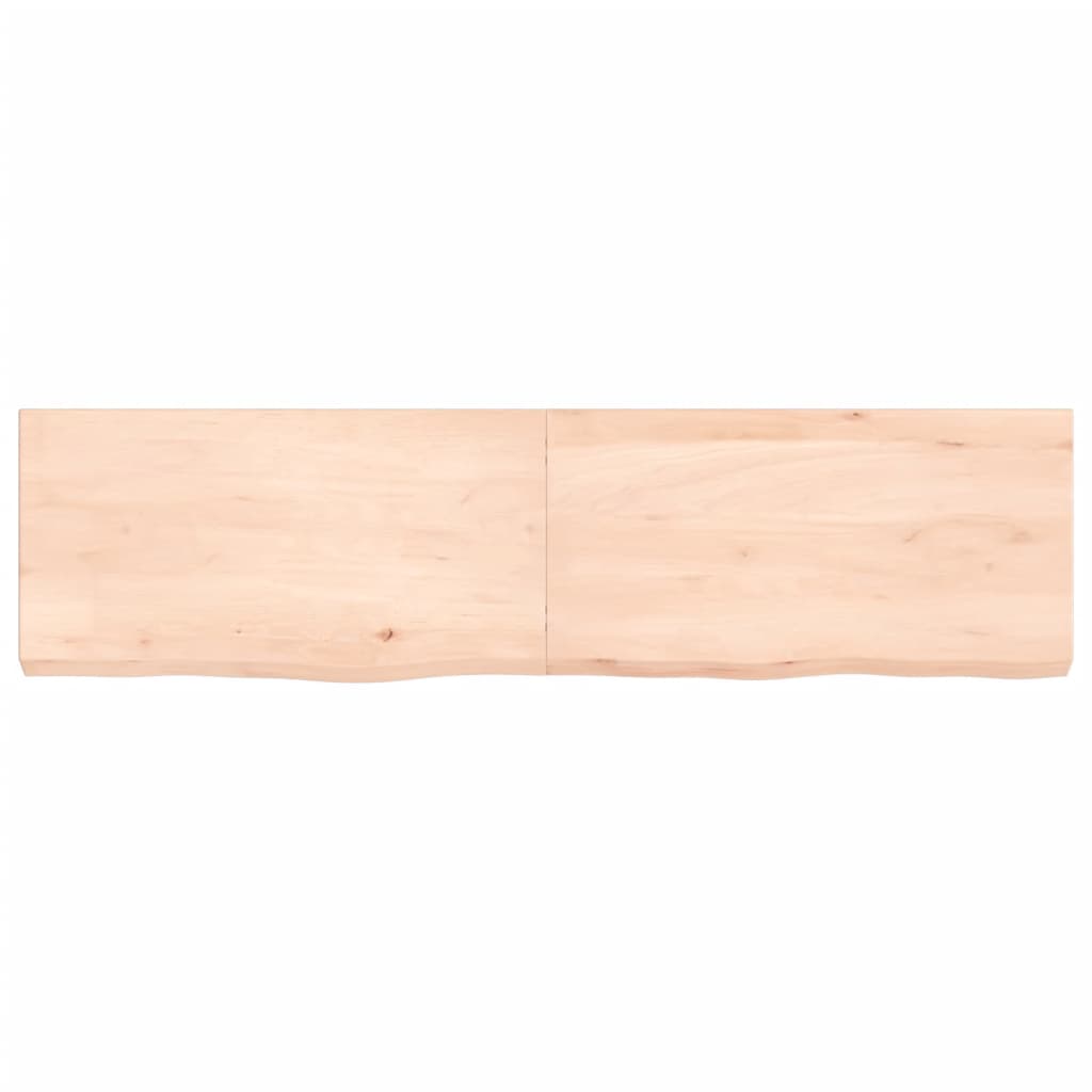 Wall Shelf 120x30x(2-6) cm Untreated Solid Wood Oak