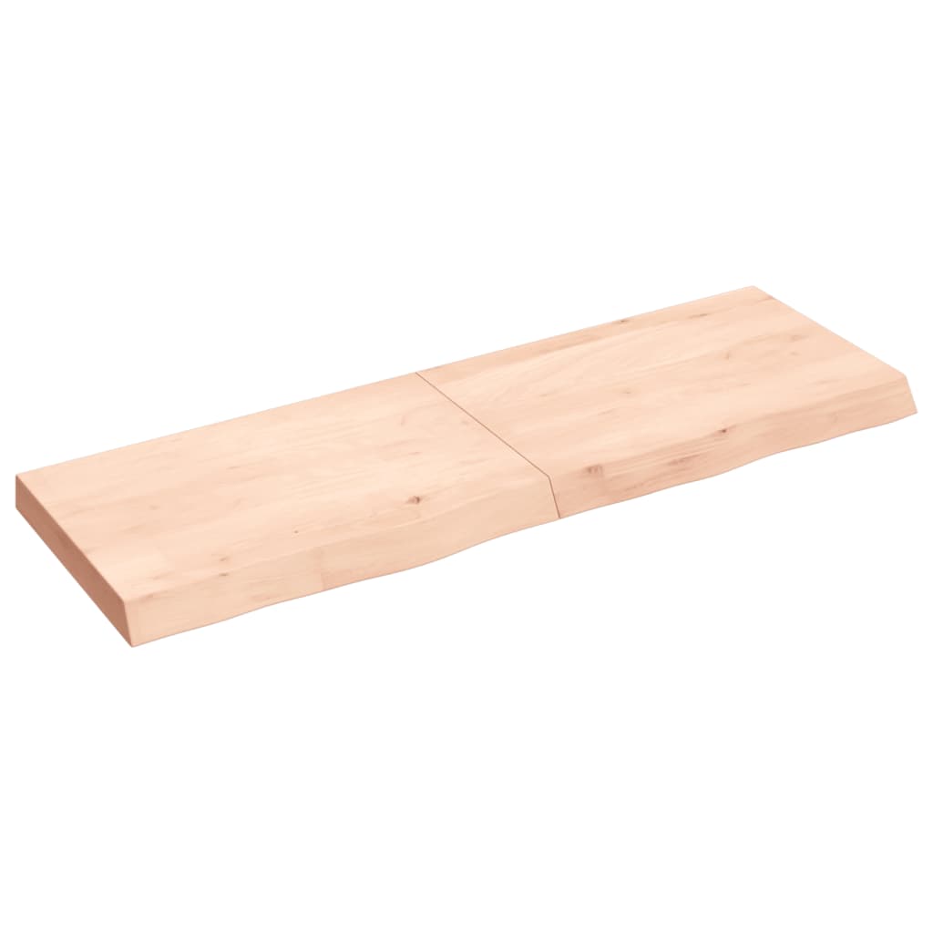 Wall Shelf 120x40x(2-6) cm Untreated Solid Wood Oak