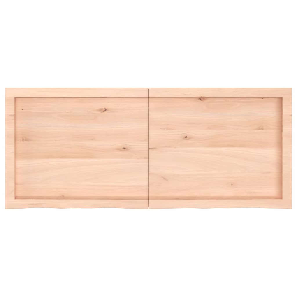 Wall Shelf 120x50x(2-6) cm Untreated Solid Wood Oak