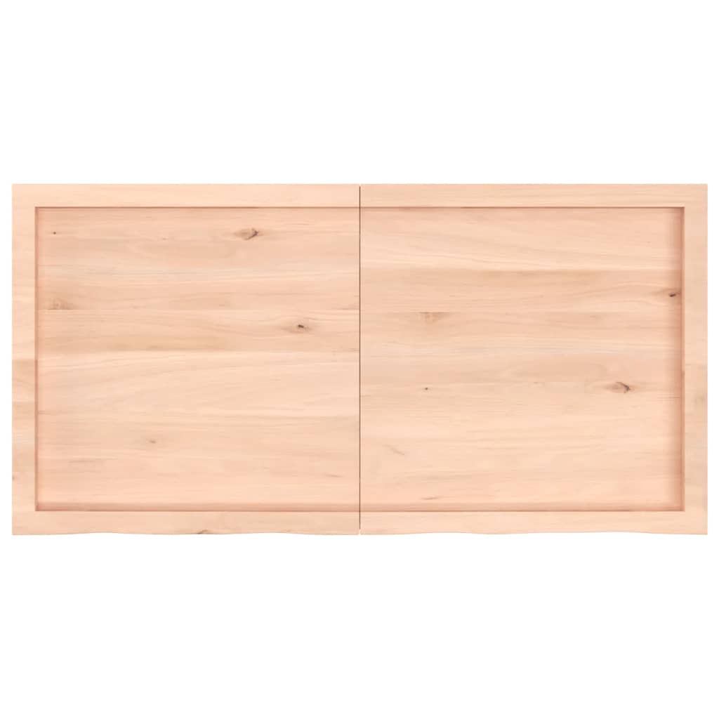 Wall Shelf 120x60x(2-6) cm Untreated Solid Wood Oak