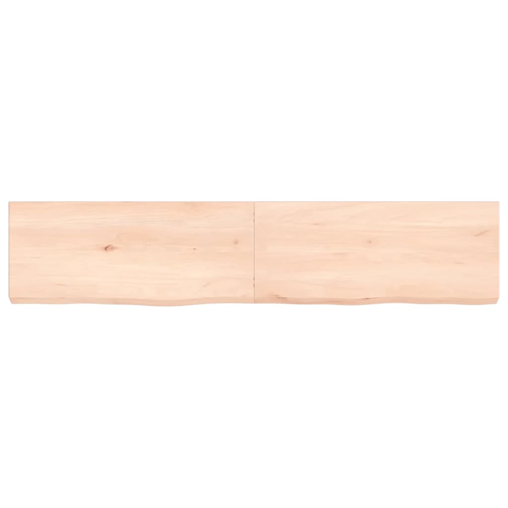 Wall Shelf 140x30x(2-6) cm Untreated Solid Wood Oak