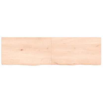 Wall Shelf 140x40x(2-4) cm Untreated Solid Wood Oak