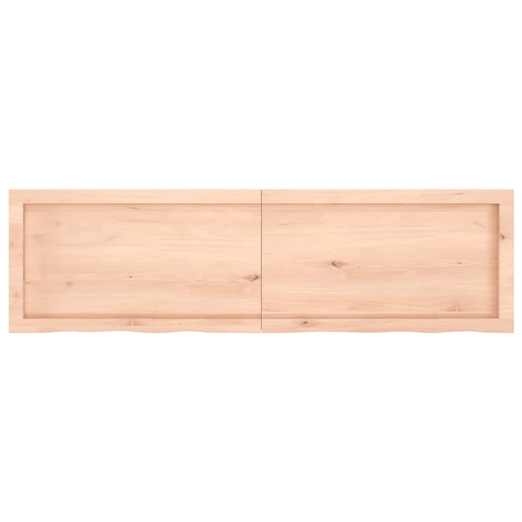 Wall Shelf 140x40x(2-4) cm Untreated Solid Wood Oak