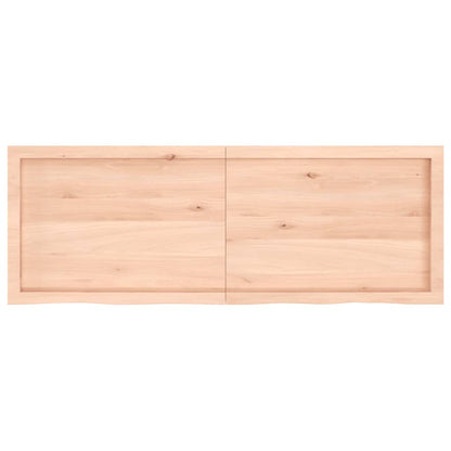 Wall Shelf 140x50x(2-4) cm Untreated Solid Wood Oak