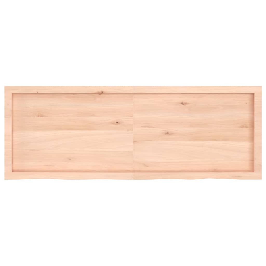 Wall Shelf 140x50x(2-6) cm Untreated Solid Wood Oak