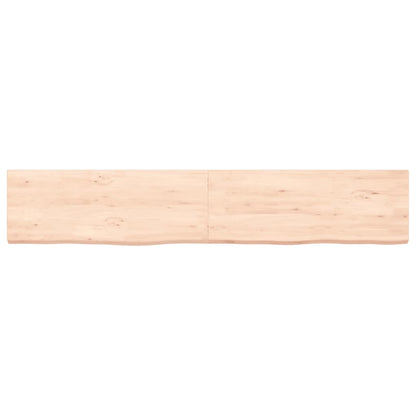 Wall Shelf 160x30x(2-4) cm Untreated Solid Wood Oak