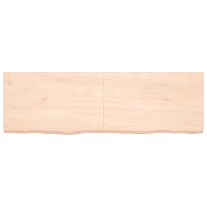 Wall Shelf 160x50x(2-4) cm Untreated Solid Wood Oak