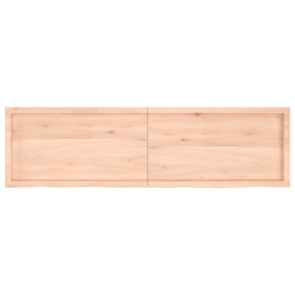 Wall Shelf 180x50x(2-4) cm Untreated Solid Wood Oak