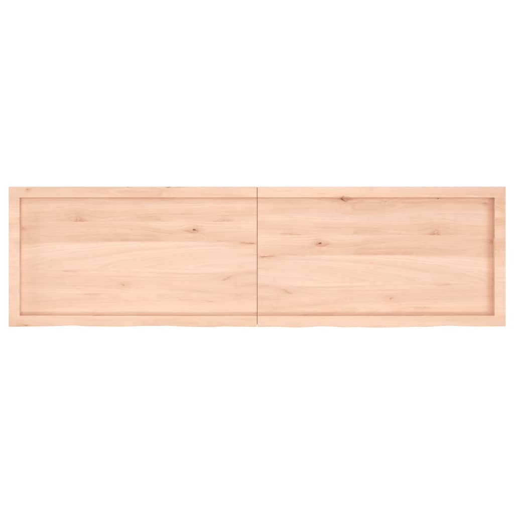 Wall Shelf 180x50x(2-6) cm Untreated Solid Wood Oak