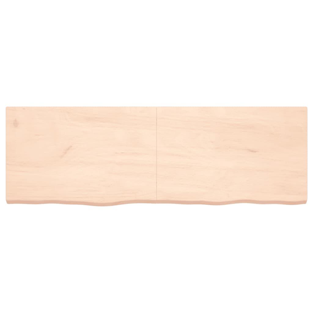 Wall Shelf 180x60x(2-6) cm Untreated Solid Wood Oak