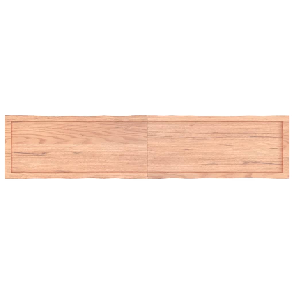 Table Top Light Brown 180x40x(2-6)cm Treated Solid Wood Live Edge