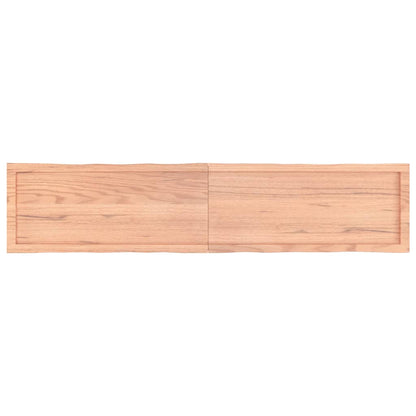 Table Top Light Brown 180x40x(2-6)cm Treated Solid Wood Live Edge