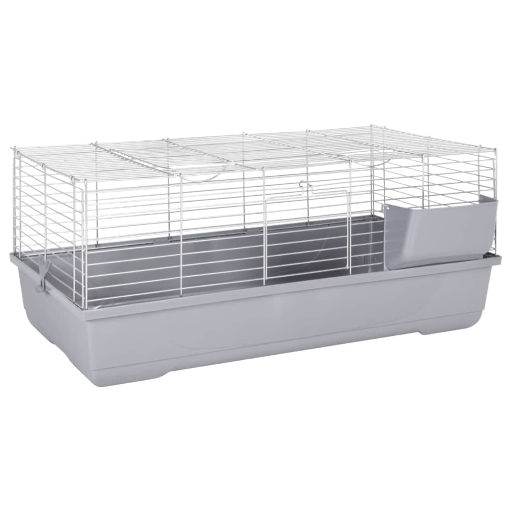 Small Animal Cage Grey 100x53x46 cm Polypropylene and Metal