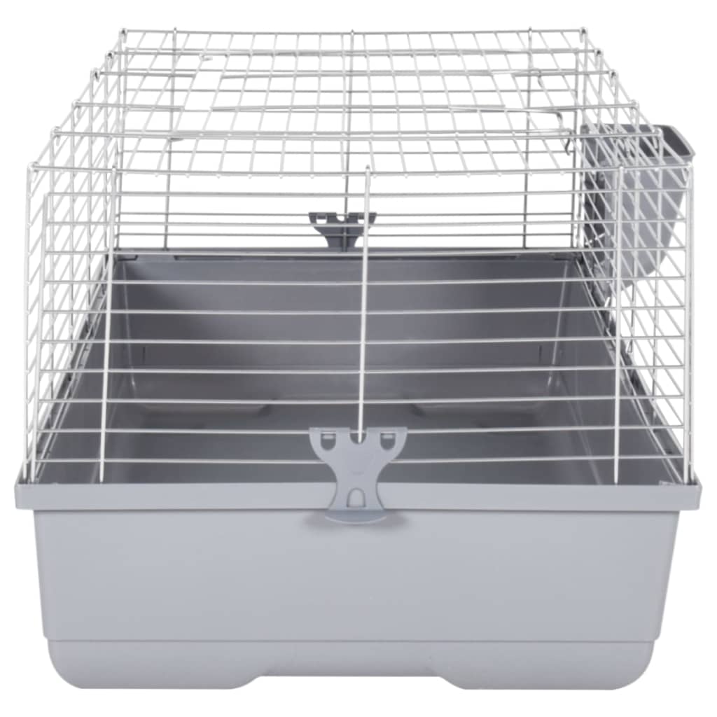 Small Animal Cage Grey 100x53x46 cm Polypropylene and Metal