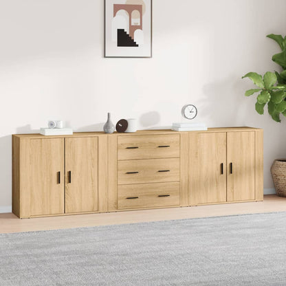 Sideboards 3 pcs Sonoma Oak Engineered Wood