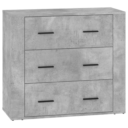 Sideboards 3 pcs Concrete Grey Engineered Wood