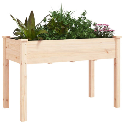 Planter with Liner 118x59x76 cm Solid Wood Fir