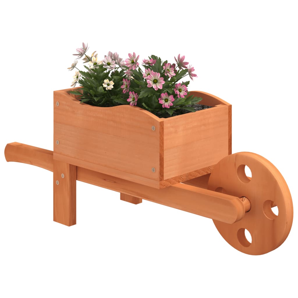 Wheelbarrow Planters 2 pcs 47x15x19 cm Solid Wood Fir