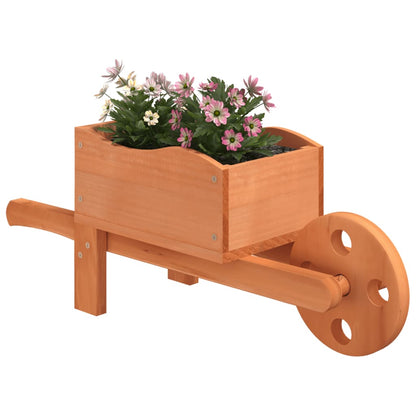 Wheelbarrow Planters 2 pcs 47x15x19 cm Solid Wood Fir