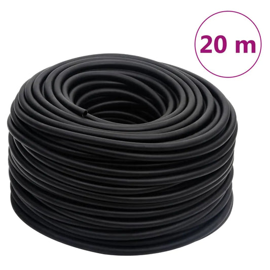 Hybrid Air Hose Black 0.6" 20 m Rubber and PVC