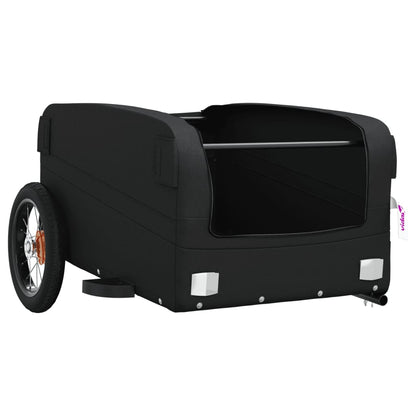 Bike Trailer Black 30 kg Iron