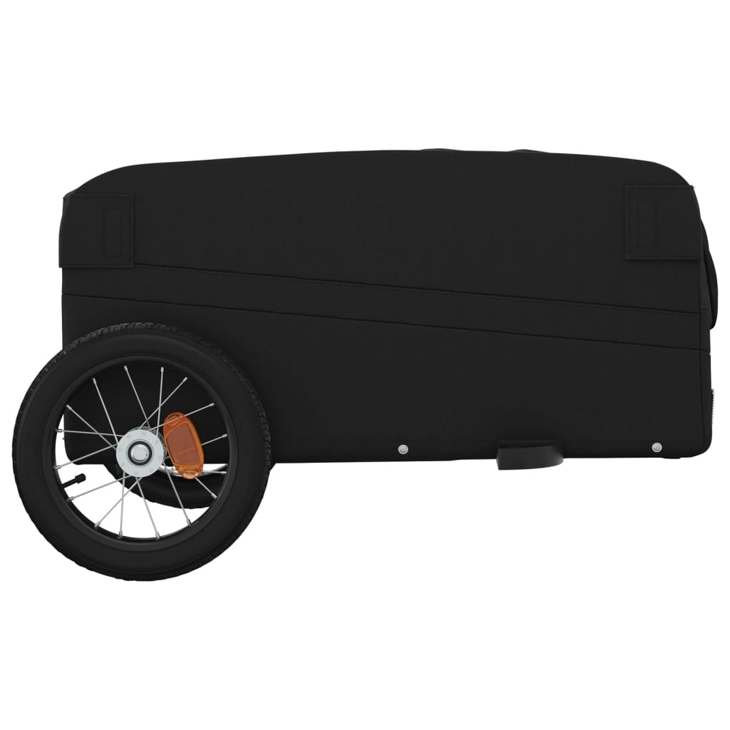 Bike Trailer Black 30 kg Iron