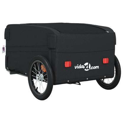 Bike Trailer Black 45 kg Iron