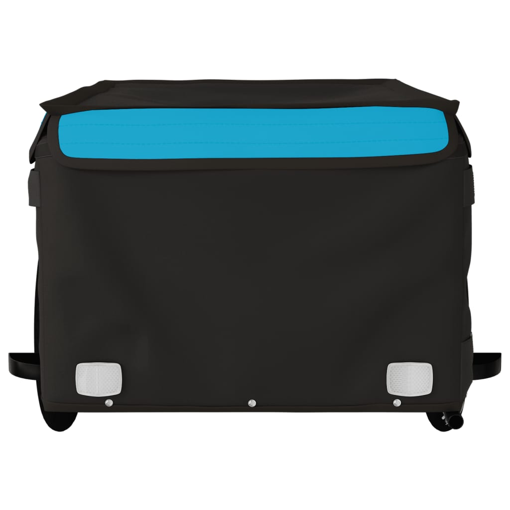 Bike Trailer Black and Blue 45 kg Iron