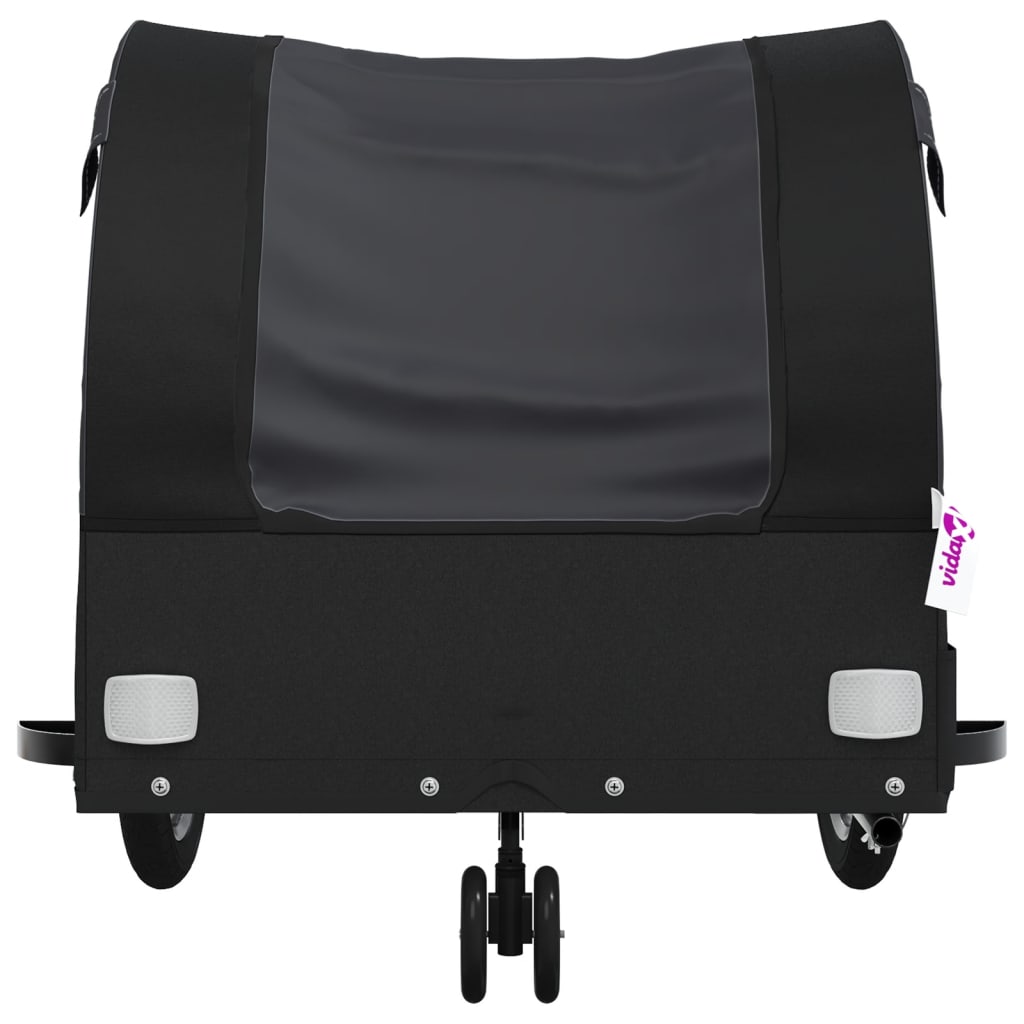 Bike Trailer Black 30 kg Iron