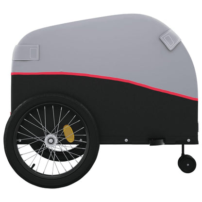 Bike Trailer Black and Red 45 kg Iron