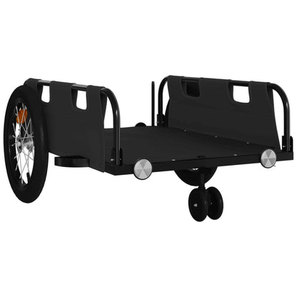 Bike Trailer Black Oxford Fabric and Iron