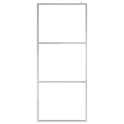 Walk-in Shower Wall with Shelf 80x195 cm ESG Glass&Aluminium