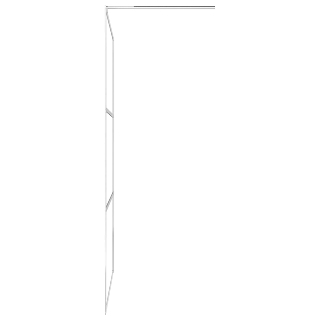 Walk-in Shower Wall with Shelf 80x195 cm ESG Glass&Aluminium