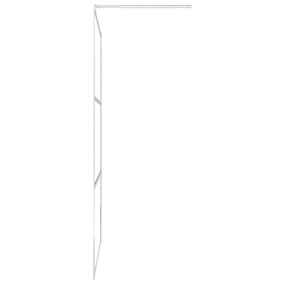 Walk-in Shower Wall with Shelf 80x195 cm ESG Glass&Aluminium