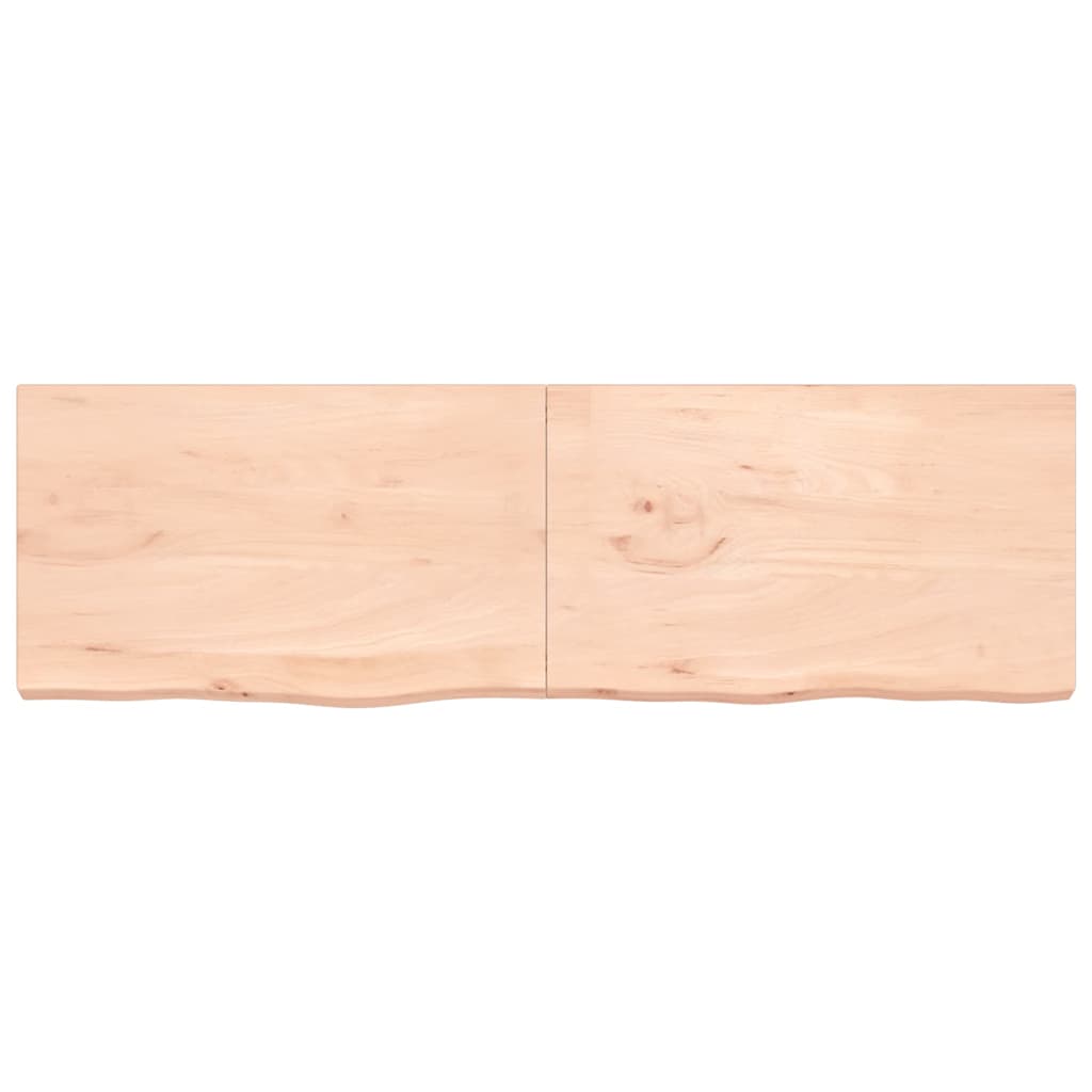 Bathroom Countertop 200x60x(2-6) cm Untreated Solid Wood