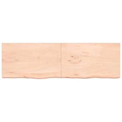 Bathroom Countertop 200x60x(2-6) cm Untreated Solid Wood