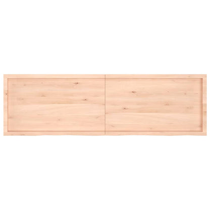 Bathroom Countertop 200x60x(2-6) cm Untreated Solid Wood