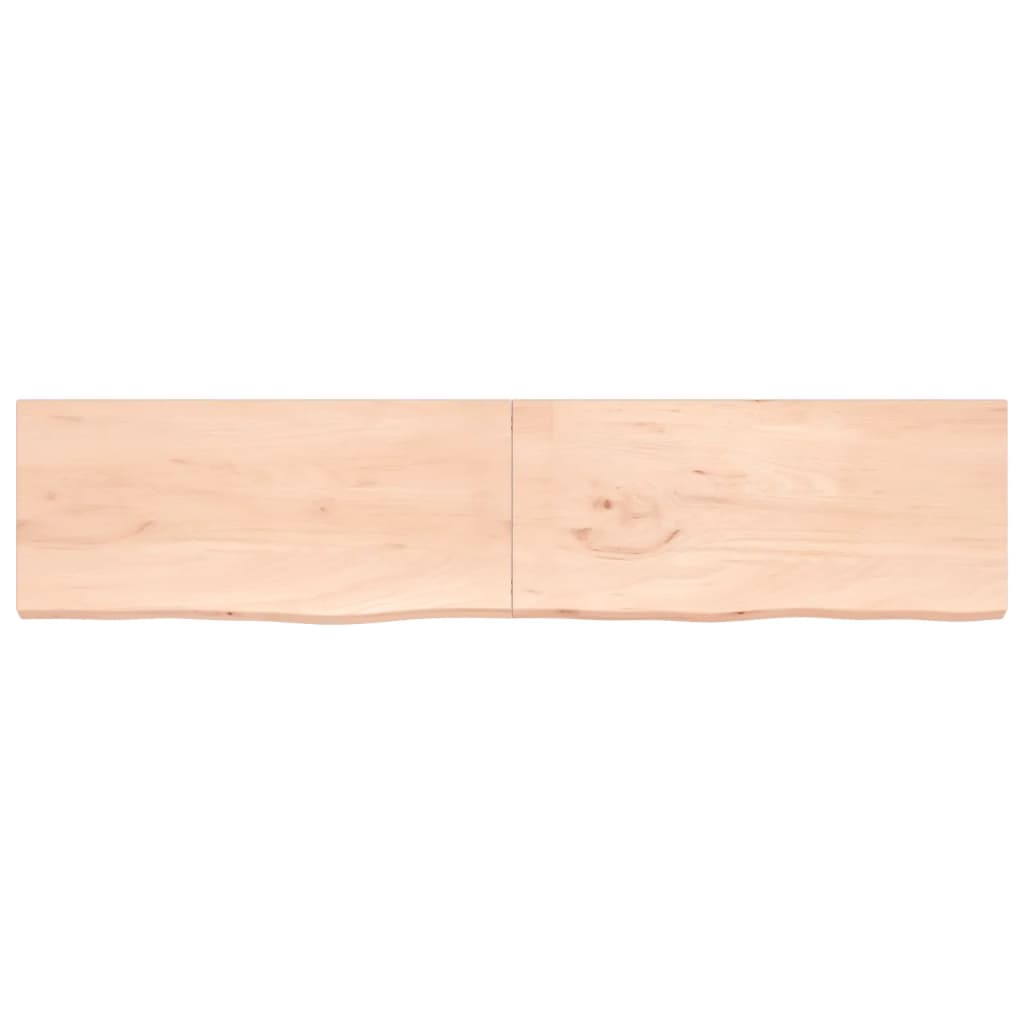 Bathroom Countertop 220x50x(2-4) cm Untreated Solid Wood