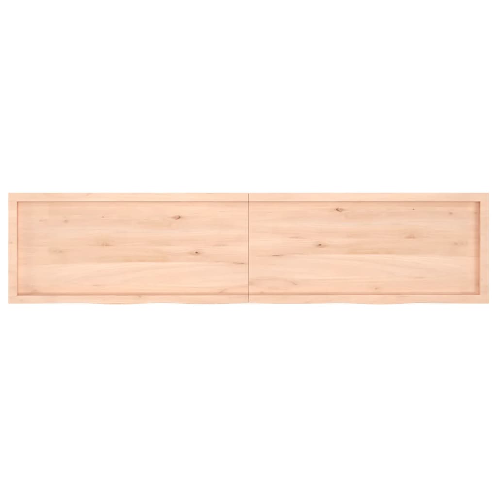 Bathroom Countertop 220x50x(2-4) cm Untreated Solid Wood