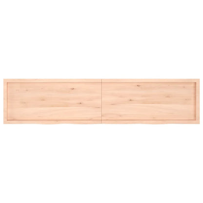 Bathroom Countertop 220x50x(2-4) cm Untreated Solid Wood