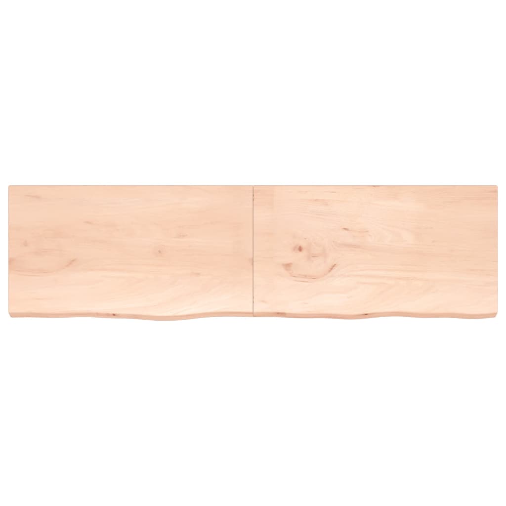 Bathroom Countertop 220x60x(2-4) cm Untreated Solid Wood