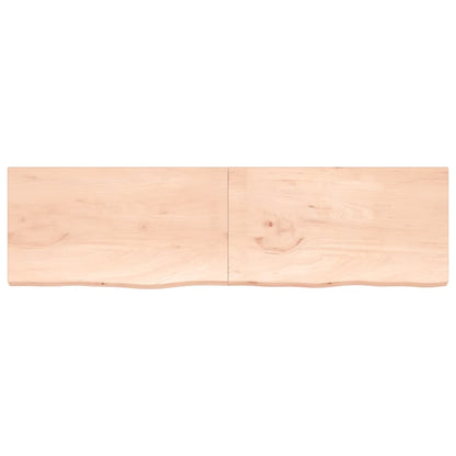 Bathroom Countertop 220x60x(2-4) cm Untreated Solid Wood