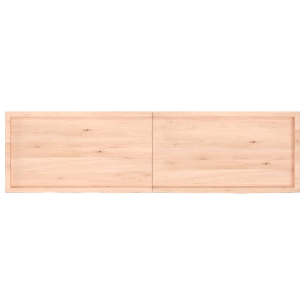 Bathroom Countertop 220x60x(2-4) cm Untreated Solid Wood