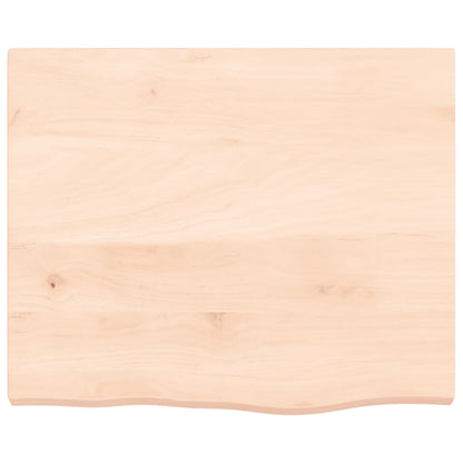 Table Top 60x50x(2-4) cm Untreated Solid Wood Oak